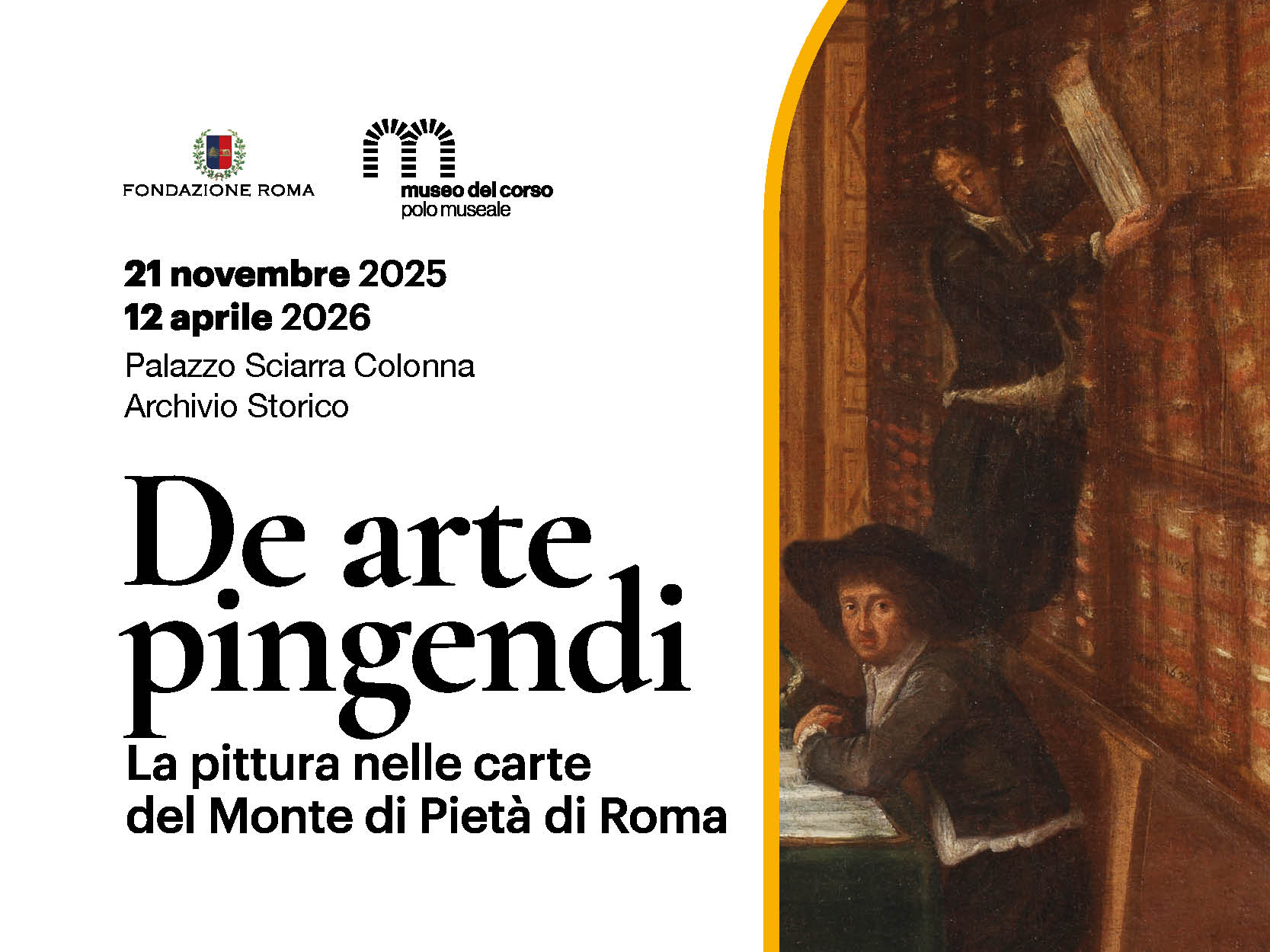Mostra “De arte pingendi. La pittura nelle carte del Monte di Pietà di Roma”