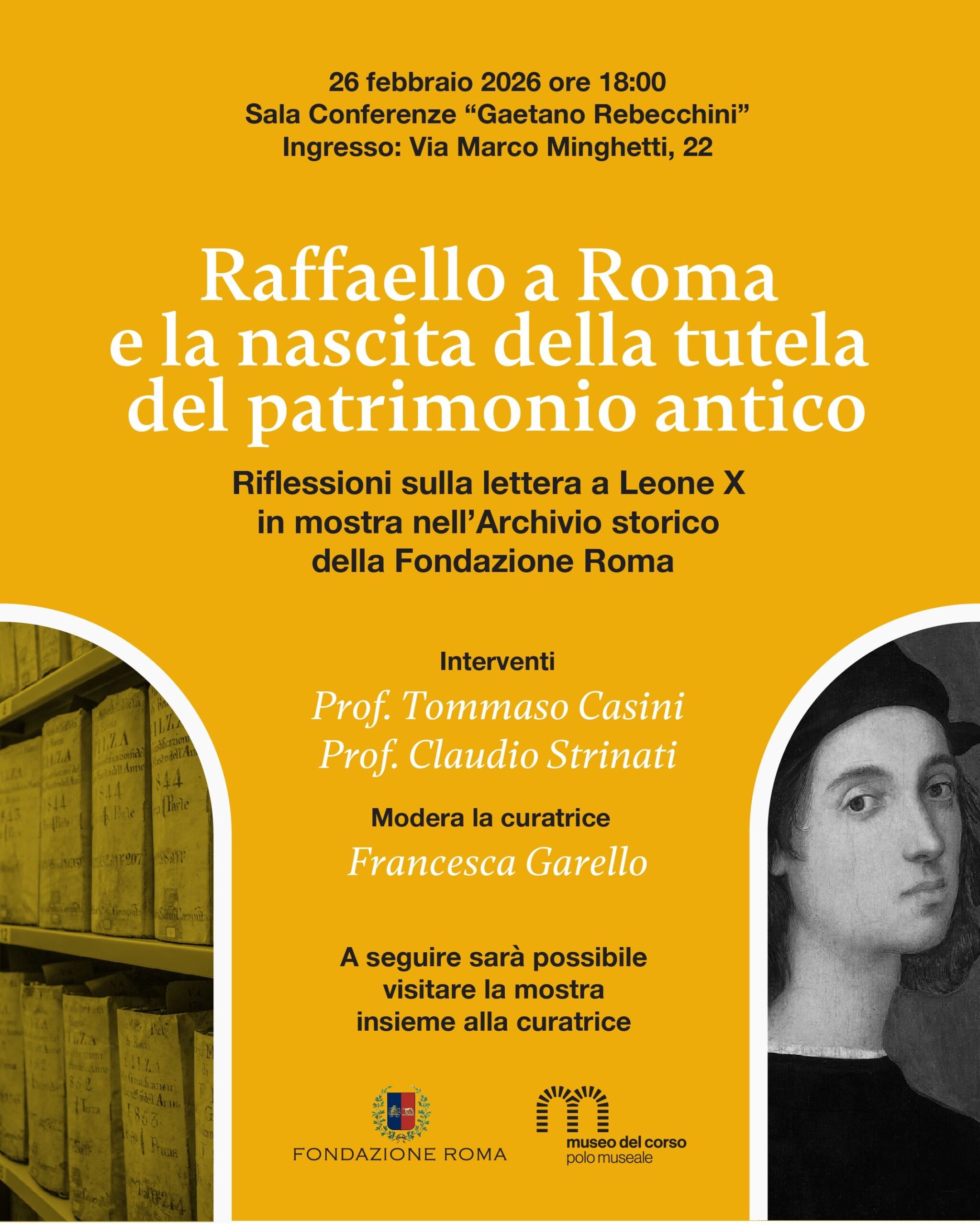 Conferenza: Raffaello a Roma e la nascita della tutela del patrimonio antico