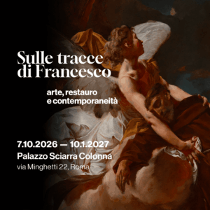 Locandina mostra Sulle tracce di Francesco