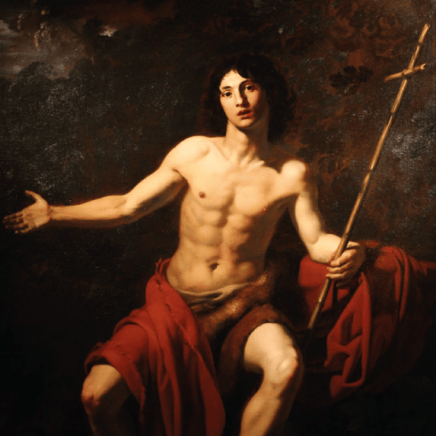 Depiction of Saint John the Baptist Pompeo Batoni