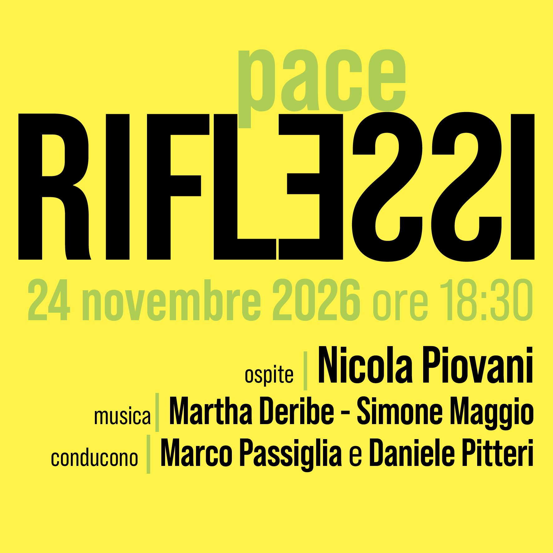 Header RIFLESSI Piovani - Pace