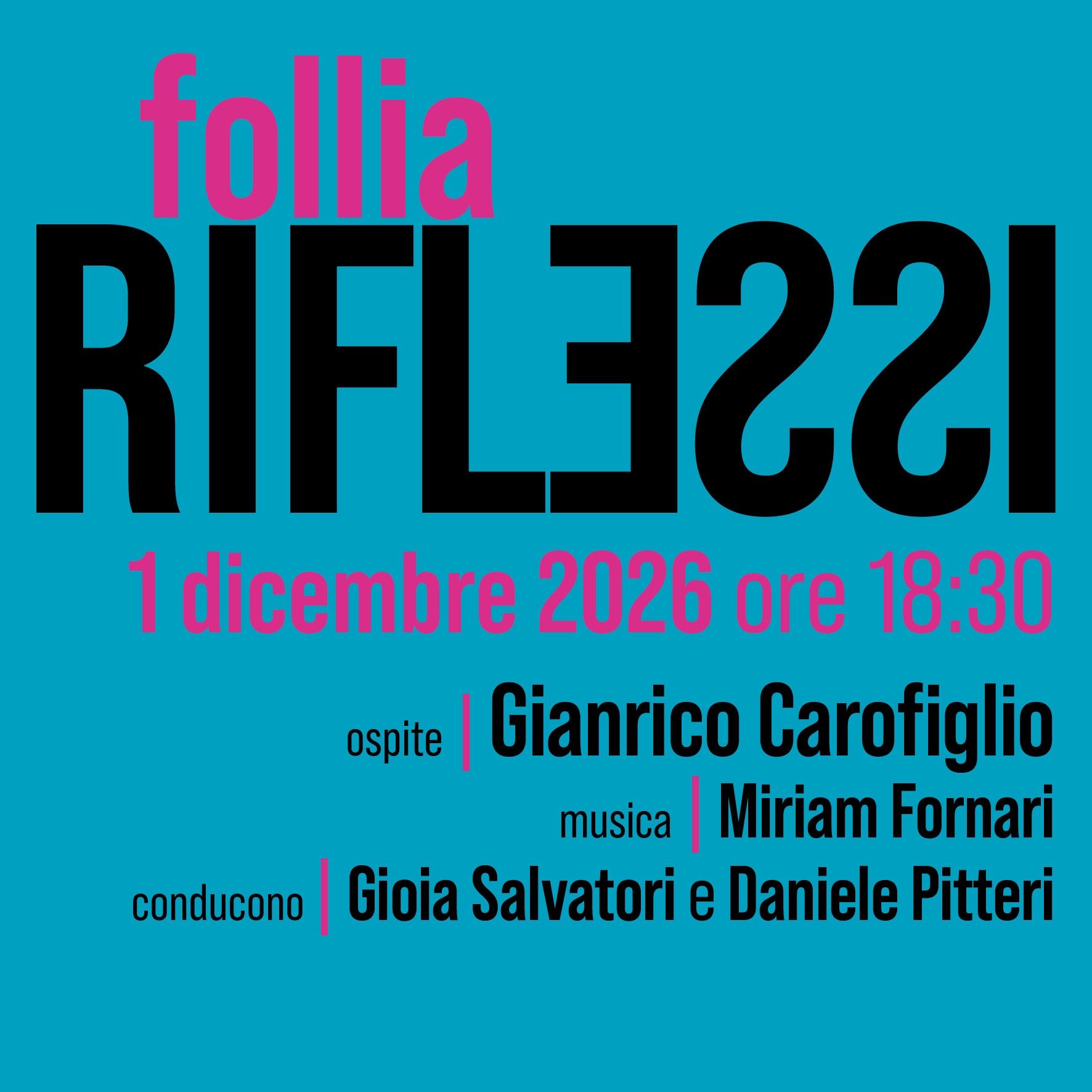 Header RIFLESSI Carofiglio - Follia