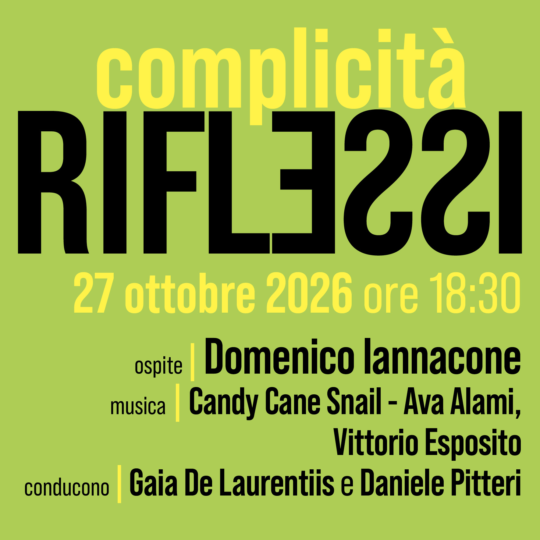 Header RIFLESSI Iannacone - complicità