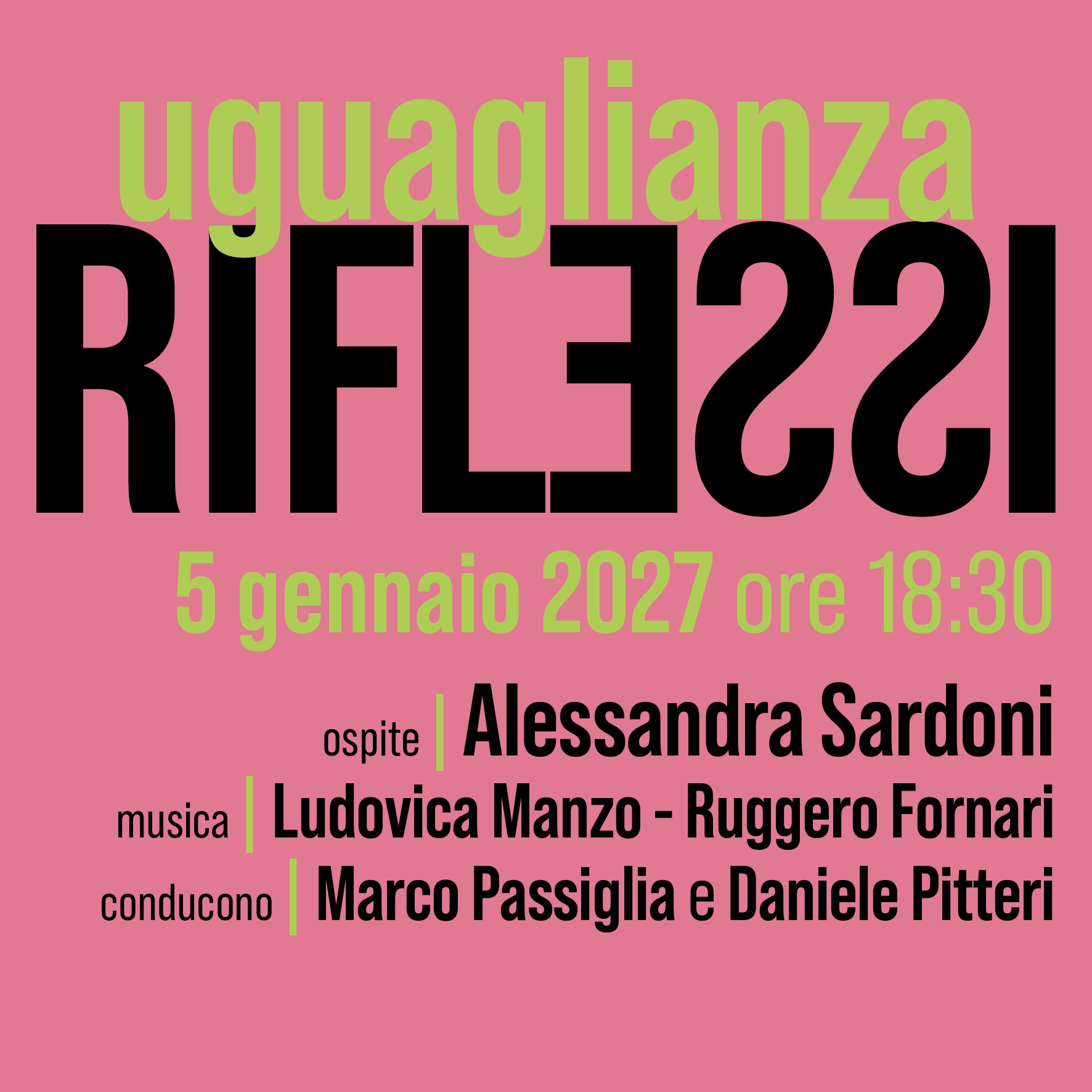 Header RIFLESSI Sardoni - Uguaglianza